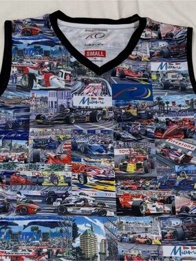 Randy Owens Licensed Tank Top Shirt Miami Formula 1 F1 Small Lowsportgear READ